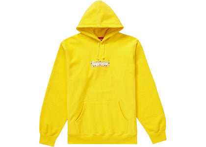 Supreme Bandana Box Logo Hooded Sweatshirt Yellow - apparel view 2