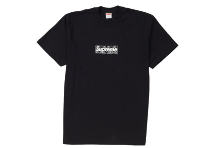 Supreme Bandana Box Logo Tee Black - authentic Supreme product