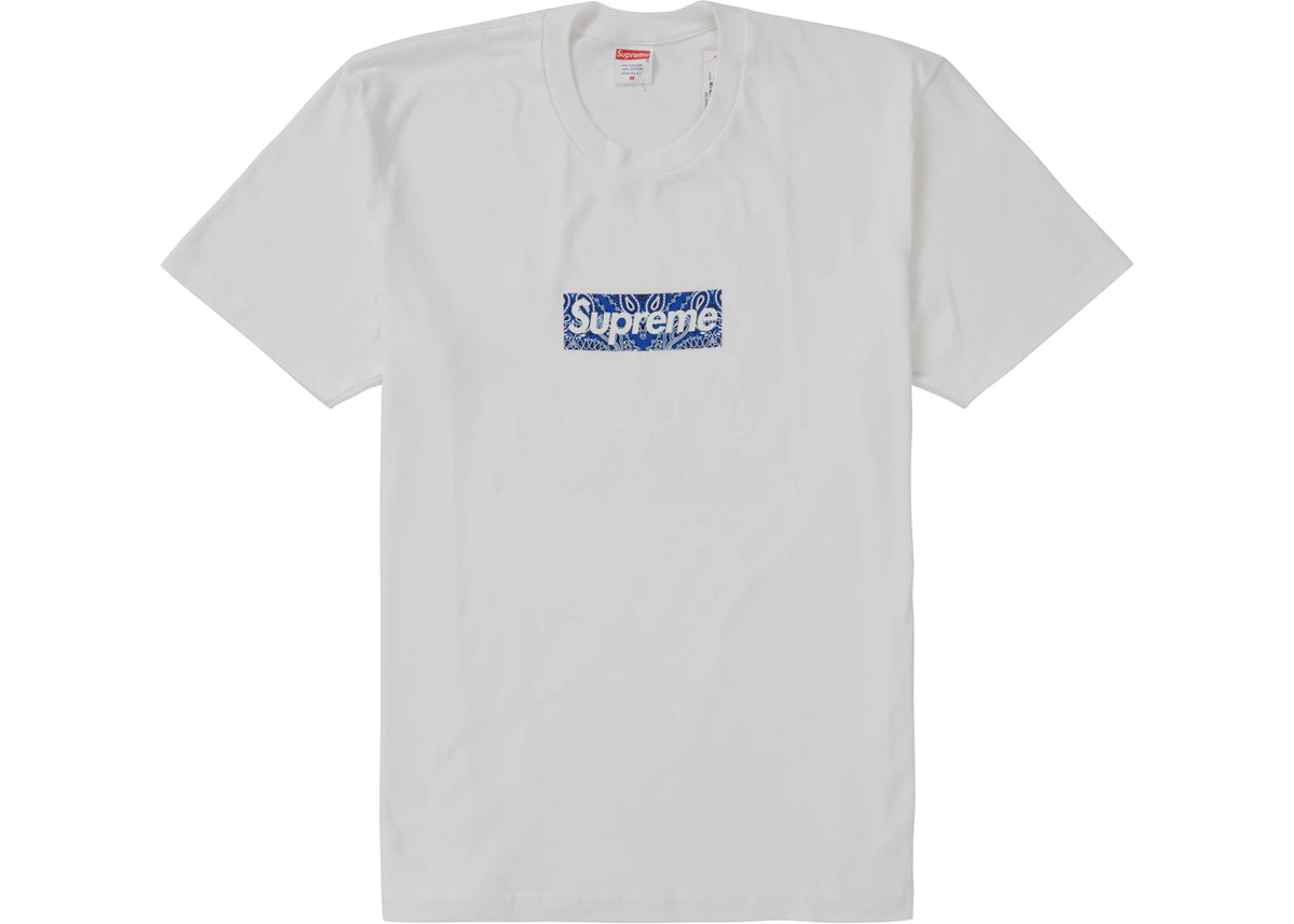 Supreme Bandana Box Logo Tee White - vue 360
