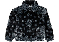 Supreme Bandana Faux Fur Bomber Jacket Black