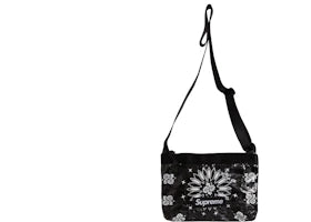 Supreme Bandana Tarp Side Bag Black