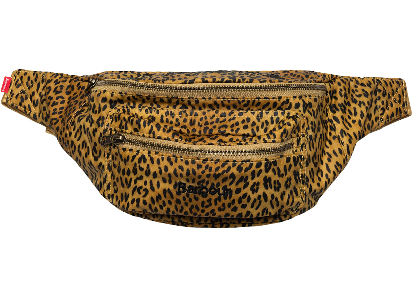 Supreme Barbour Waxed Cotton Waist Bag Leopard - vue secondaire B