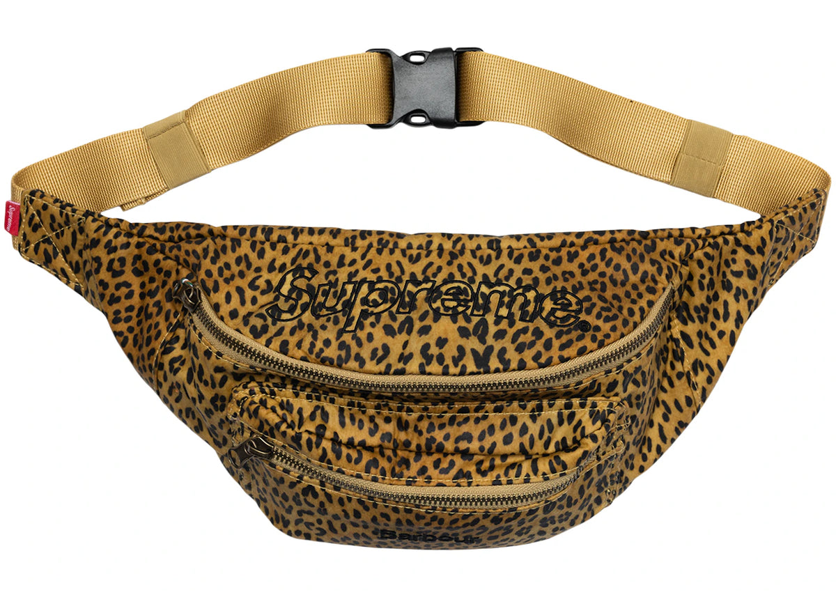 Supreme Barbour Waxed Cotton Waist Bag Leopard - vue secondaire A