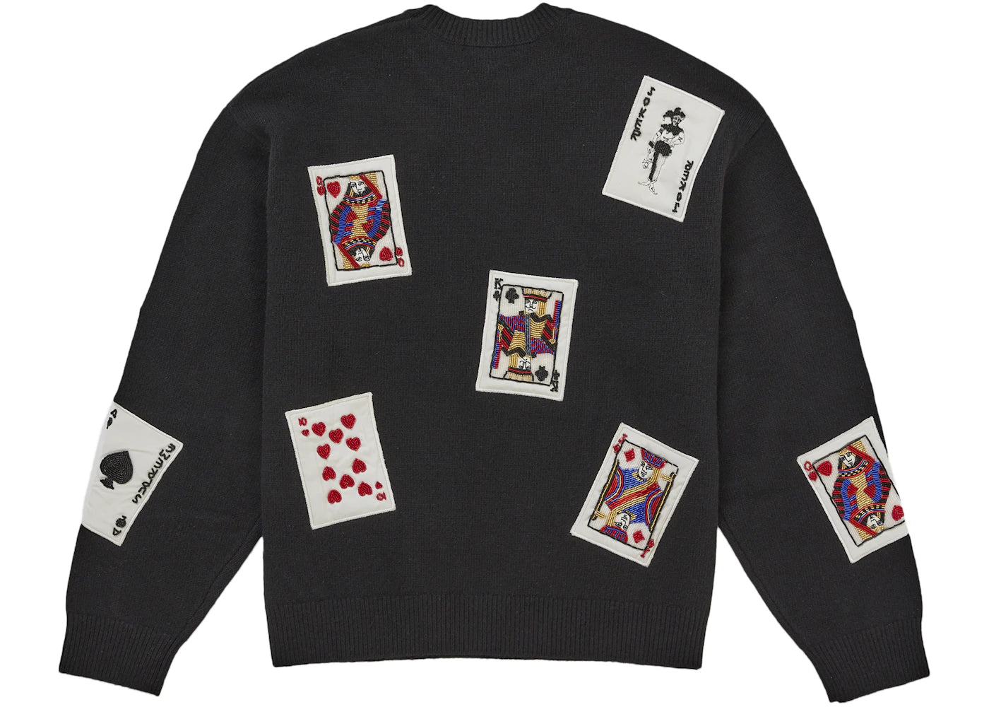 Supreme Beaded Cards Sweater Black - vue secondaire A