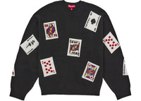 Supreme Beaded Cards Sweater Black