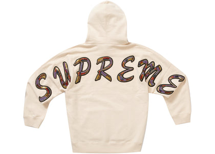Supreme Beaded Hooded Sweatshirt Natural - apparel view 2