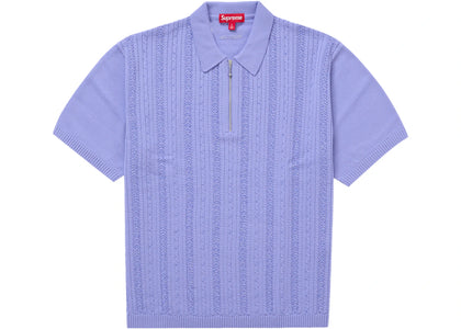 Supreme Beaded Zip Polo Purple - product view 2