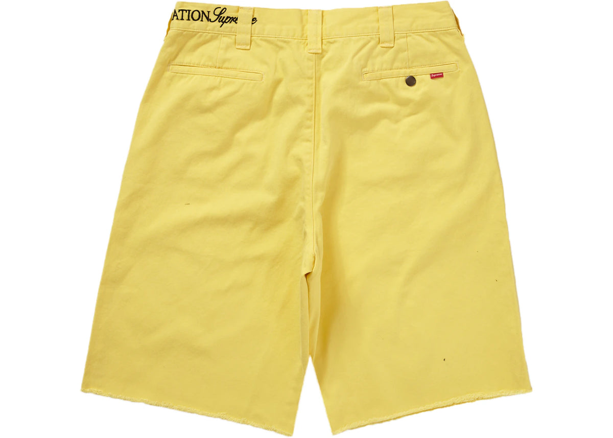 Supreme Bernadette Corporation Work Short Yellow - vue secondaire B