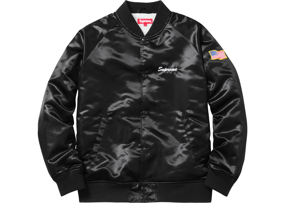 Supreme Betty Boop Satin Club Jacket Black - vue secondaire A