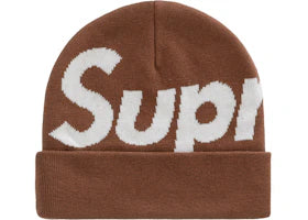 Supreme Big Logo Beanie (FW22) Brown