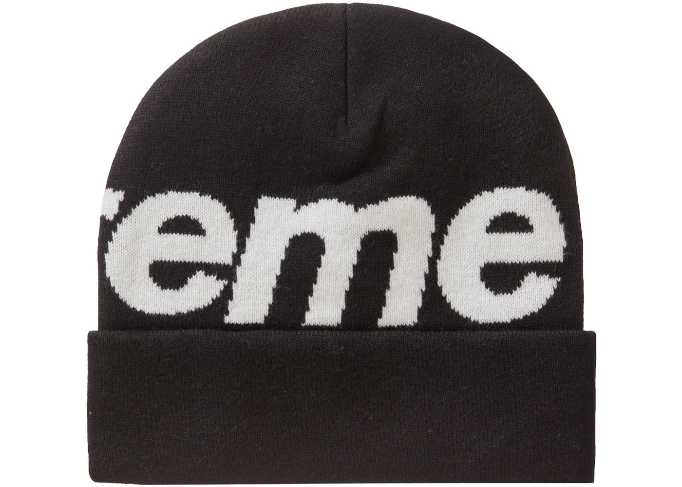 Supreme Big Logo Beanie (FW23) Black - vue secondaire B
