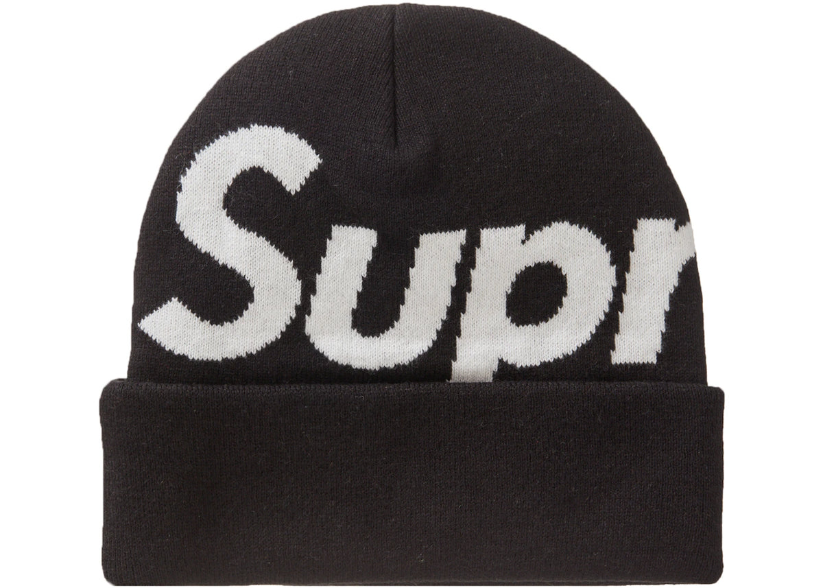 Supreme Big Logo Beanie (FW23) Black - vue secondaire A