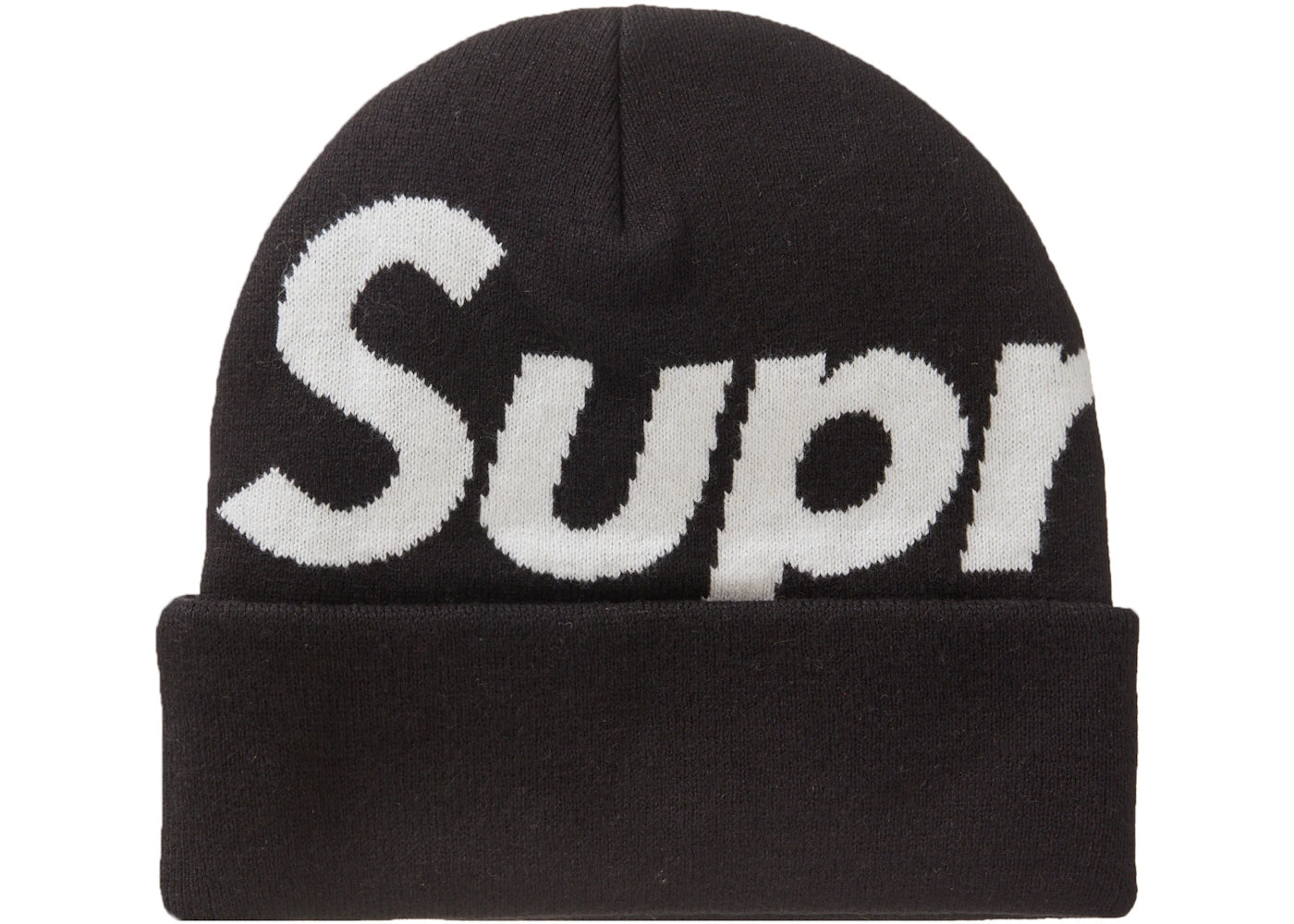 Supreme Big Logo Beanie (FW23) Black - vue secondaire A