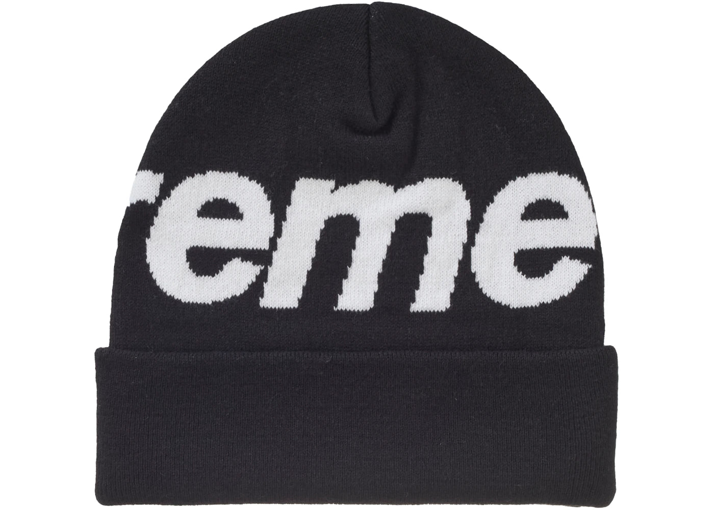 Supreme Big Logo Beanie (FW24) Schwarz