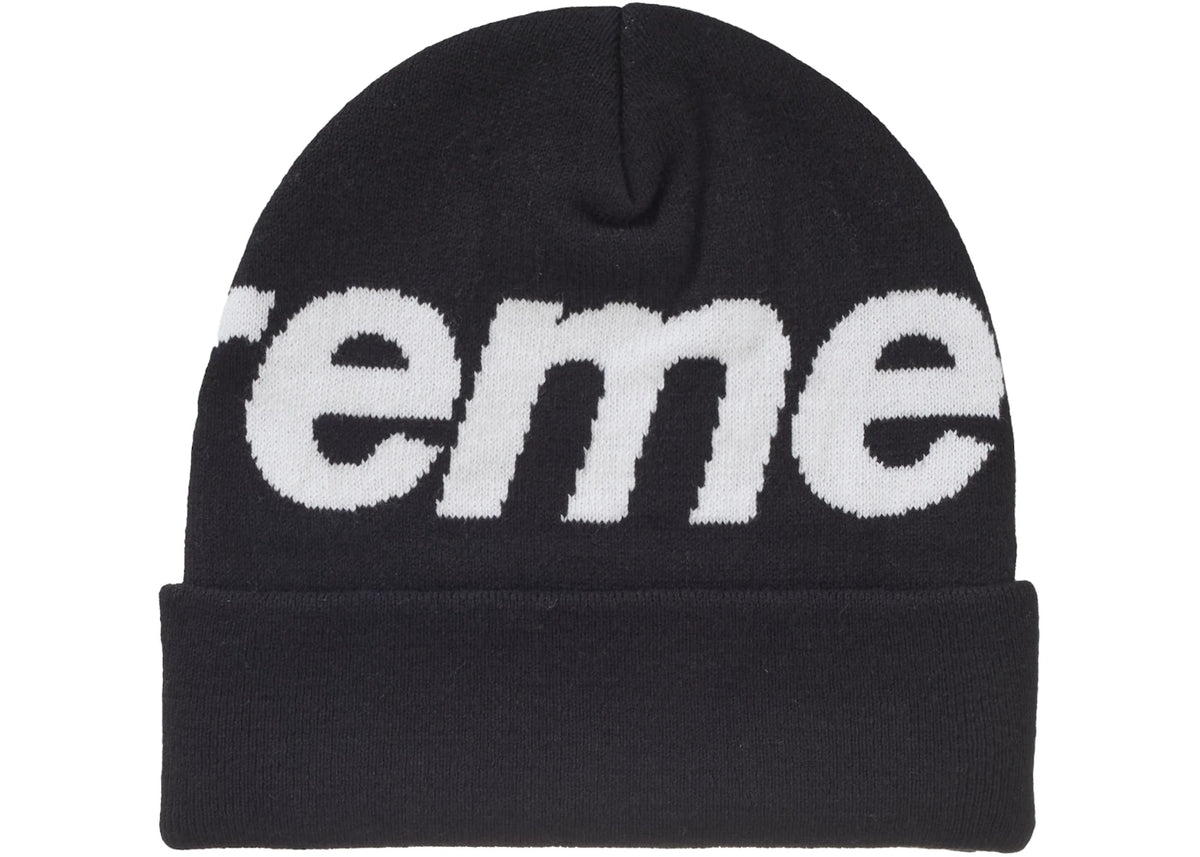 Supreme Big Logo Beanie (FW24) Black - vue secondaire A
