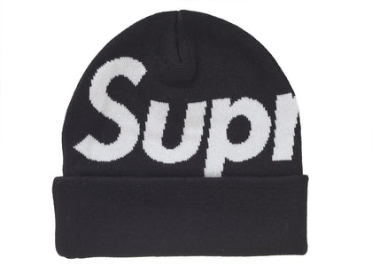Supreme Big Logo Beanie (FW24) Black - authentic Supreme product