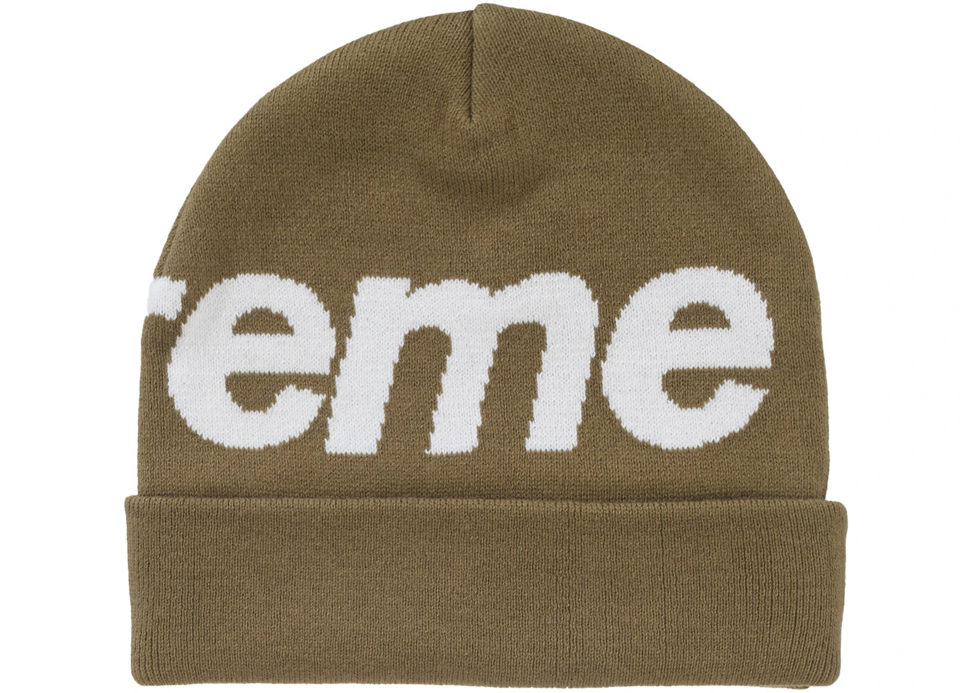 Supreme Big Logo Beanie (FW24) Olive - vue secondaire B