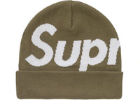 Supreme Big Logo Beanie (FW24) Olive