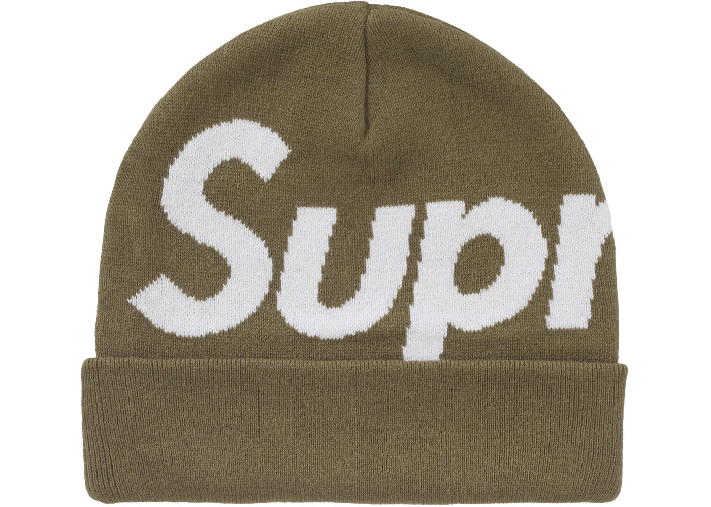 Supreme Big Logo Beanie (FW24) Olive - vue secondaire A