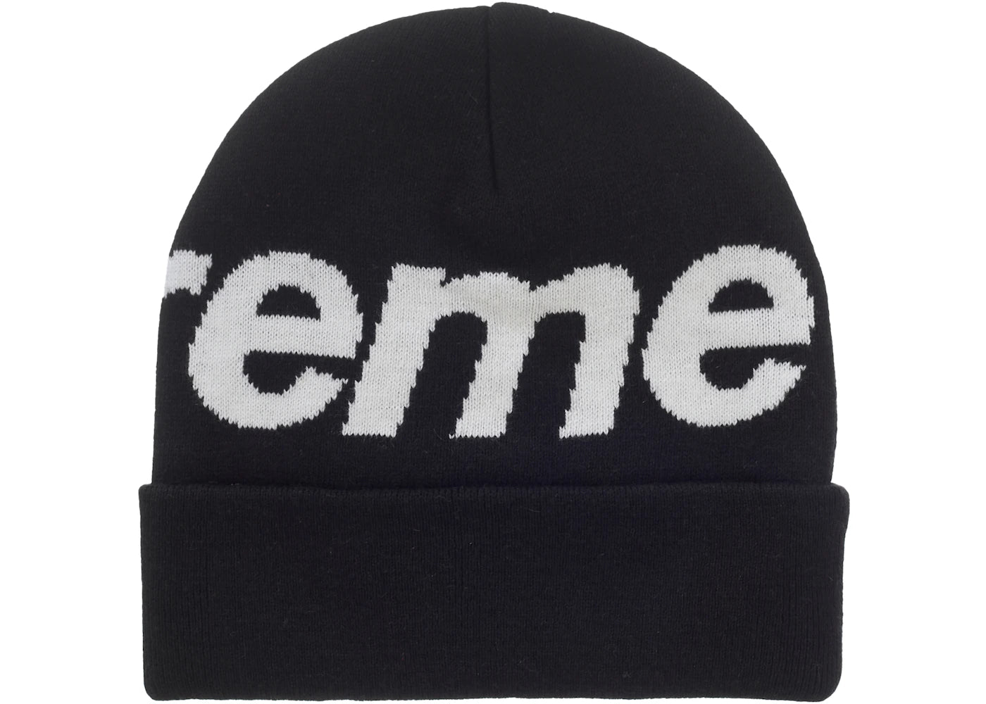 Supreme Big Logo Beanie (FW25) Black - vue secondaire B