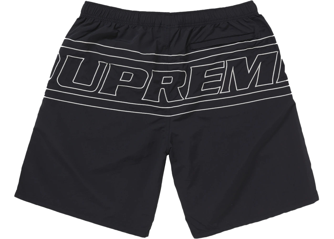 Supreme Big Logo Nylon Short Black - vue secondaire B