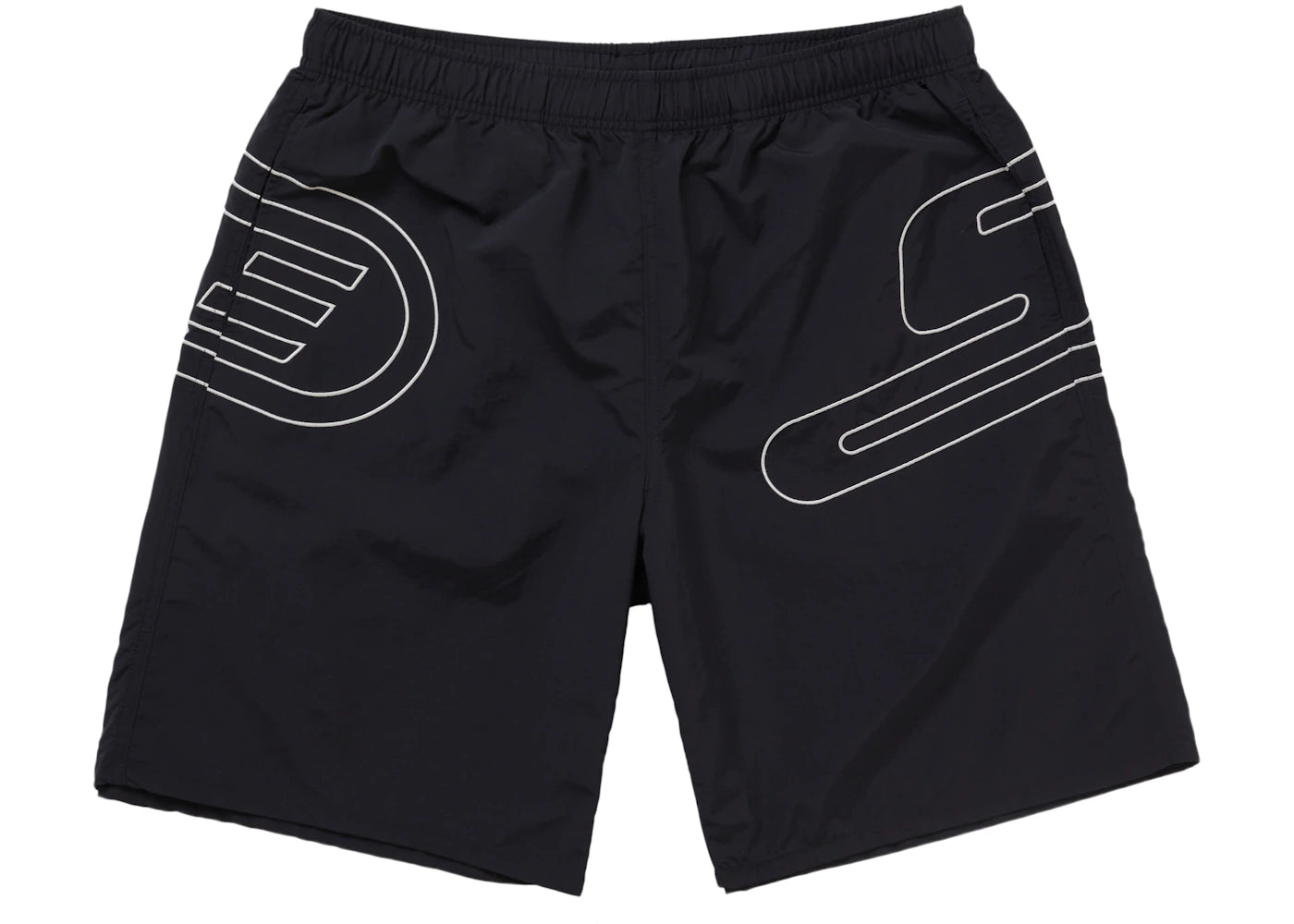 Supreme Big Logo Nylon Short Black - vue secondaire A