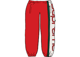 Supreme Big Logo Paneled Sweatpant Red