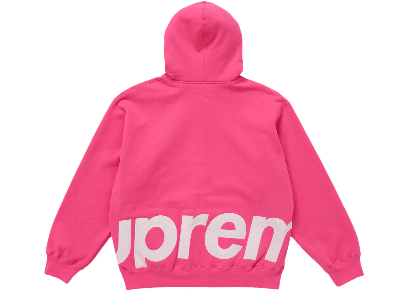 Supreme Big Logo Zip Up Hooded Sweatshirt Magenta - vue secondaire A
