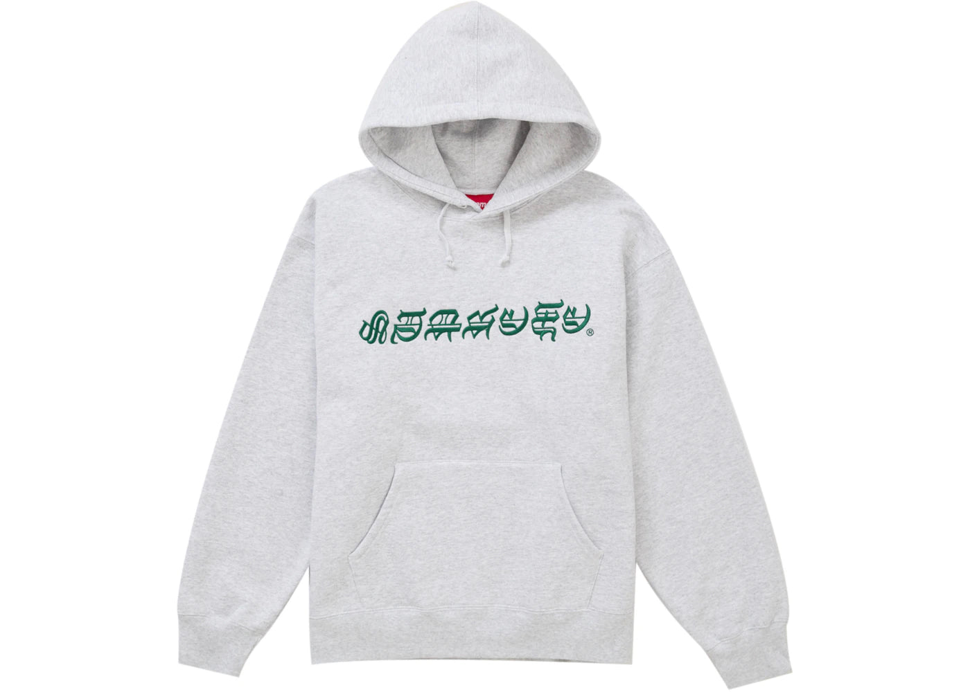 Supreme Blackletter Hooded Sweatshirt Ash Grey - vue secondaire A