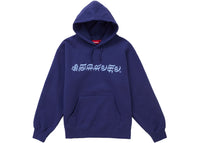 Supreme Blackletter Hooded Sweatshirt Washed Navy