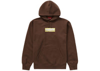 Supreme Bling Box Logo Hooded Sweatshirt Dark Brown