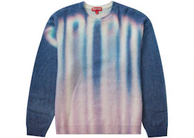 Supreme Blurred Logo Sweater Blue - vue 360