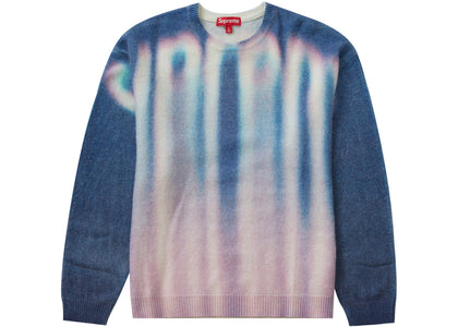 Supreme Blurred Logo Sweater Blue - apparel view 2