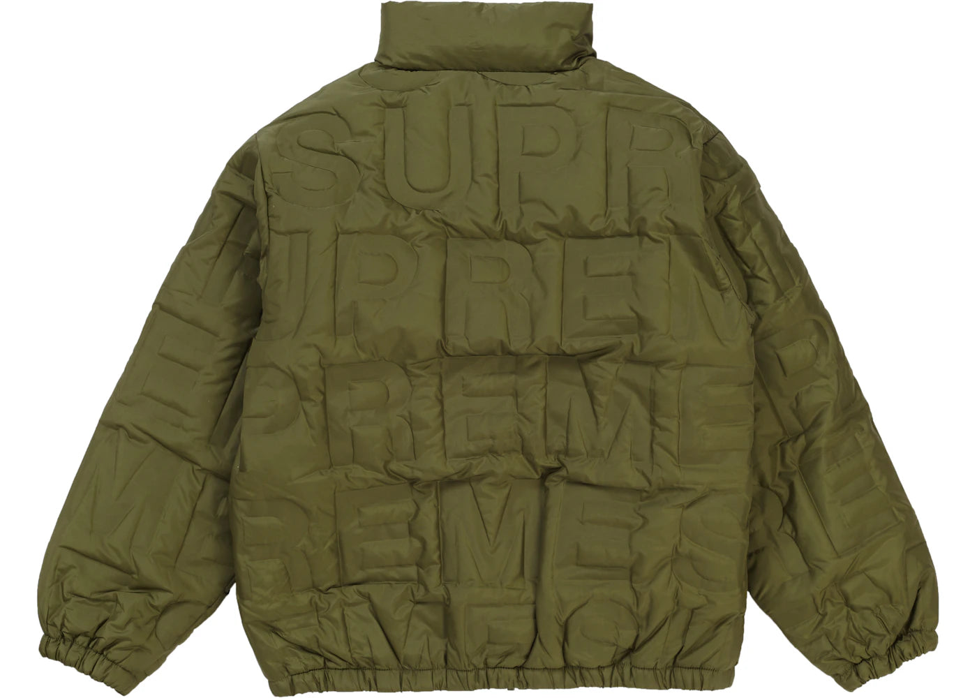 Supreme Bonded Logo Down Jacket Olive - vue secondaire B