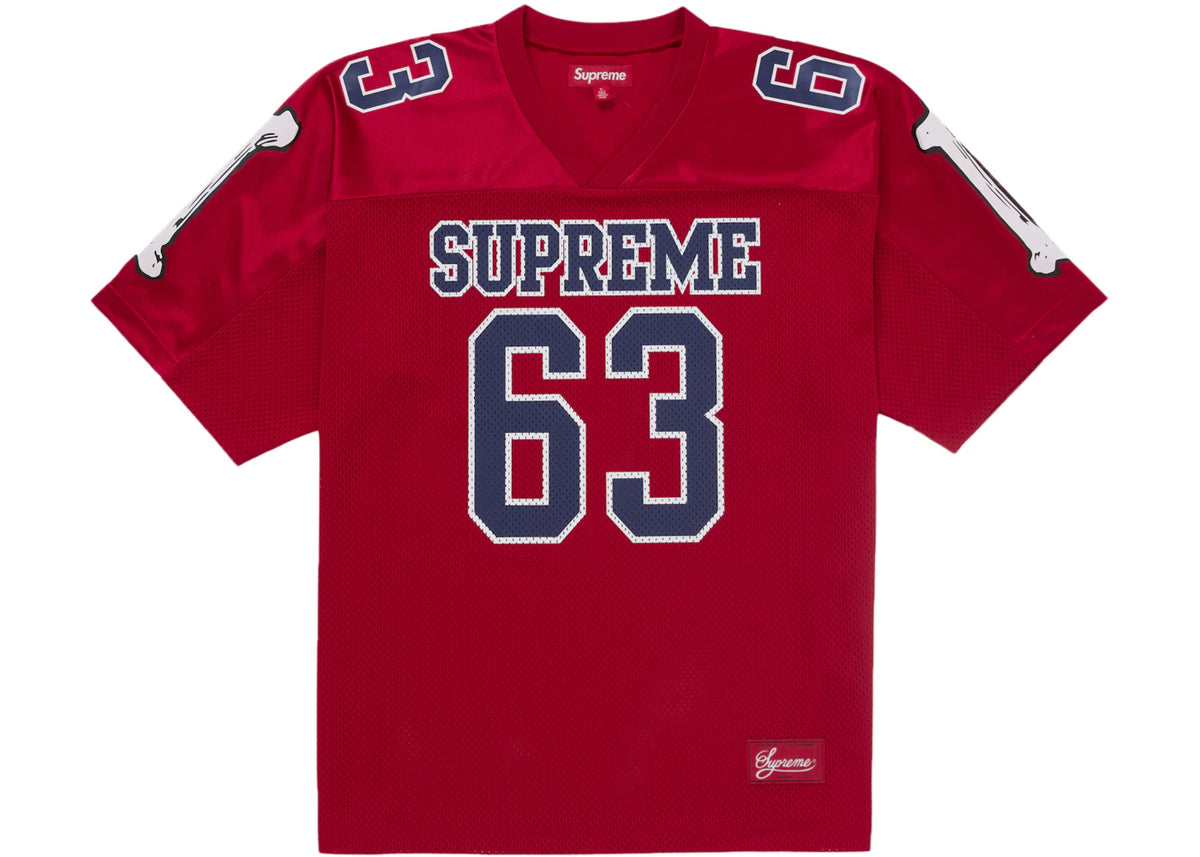 Supreme Bones Football Jersey Red - vue 360