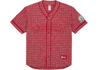 Supreme Boucle Baseball Jersey Red