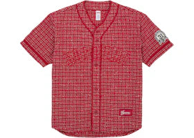 Supreme Boucle Baseball Jersey Red