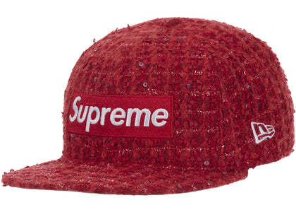 Supreme Boucle Box Logo New Era 59Fifty Fitted Cap Red - authentic Supreme product
