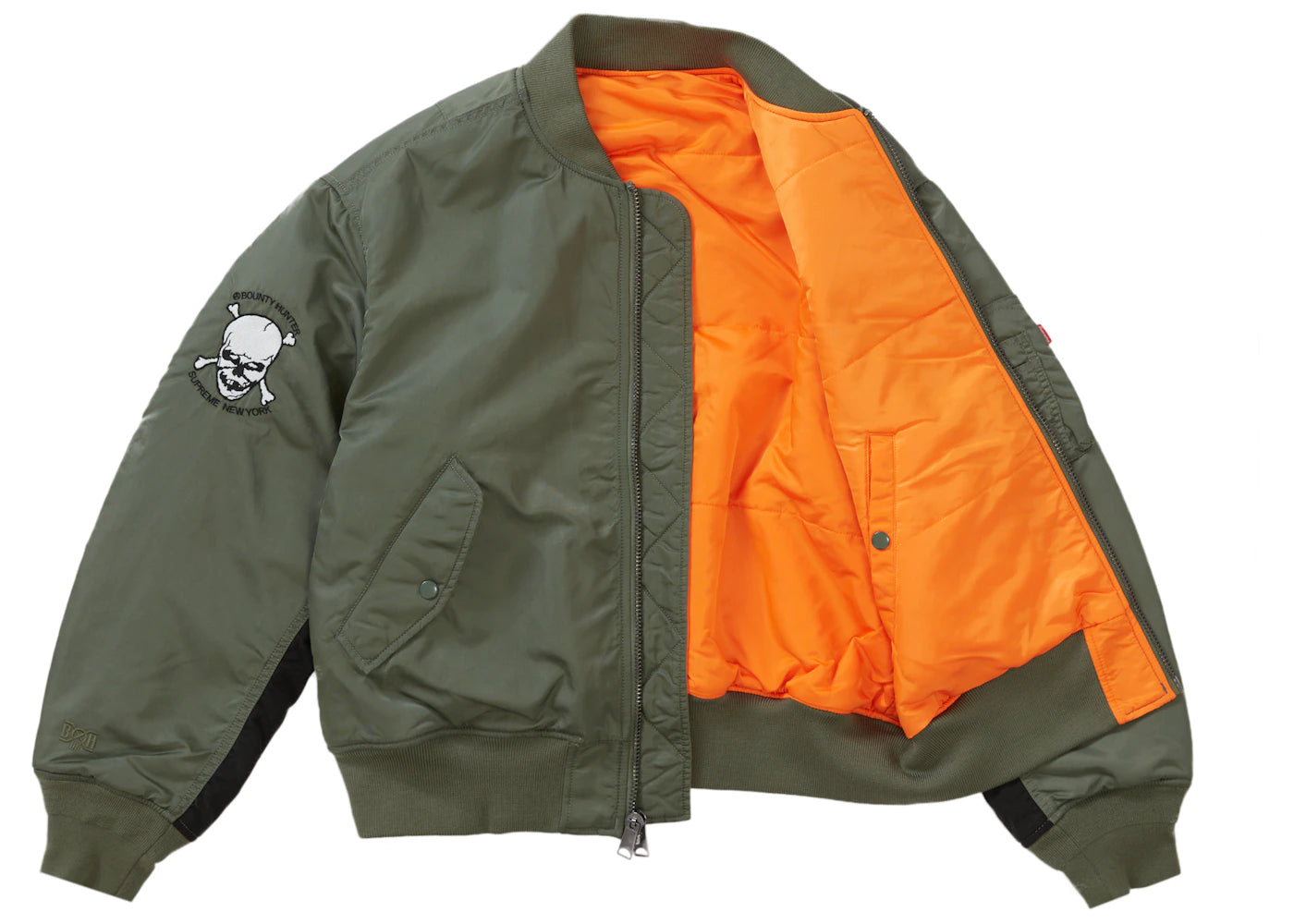 Supreme Bounty Hunter MA-1 Jacket Olive - vue secondaire B