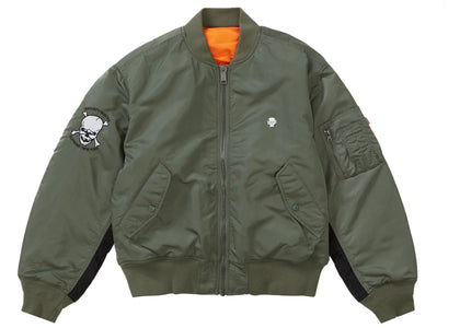 Supreme Bounty Hunter MA-1 Jacket Olive - apparel view 2