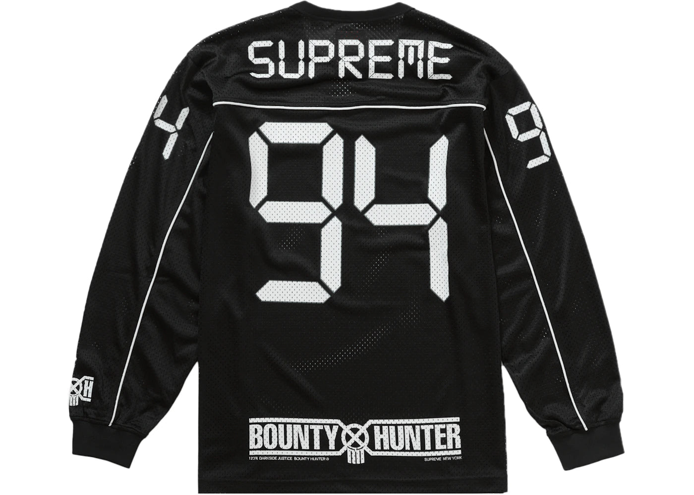 Supreme Bounty Hunter Mesh Moto Jersey Black - vue secondaire B