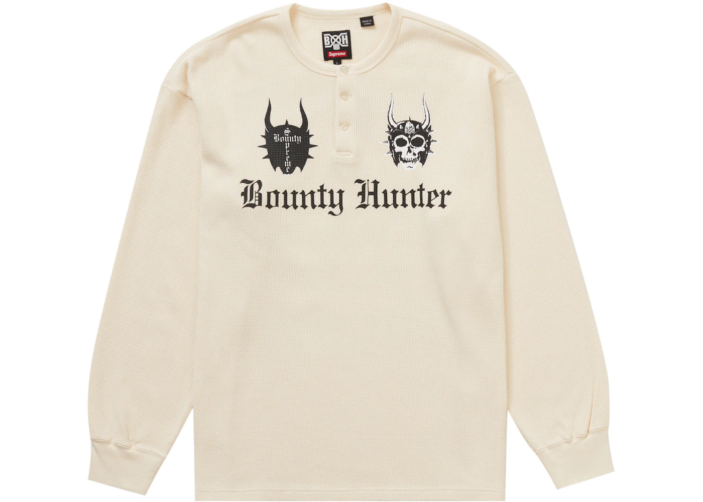 Supreme Bounty Hunter Thermal Henley L/S Top Natural - vue secondaire A