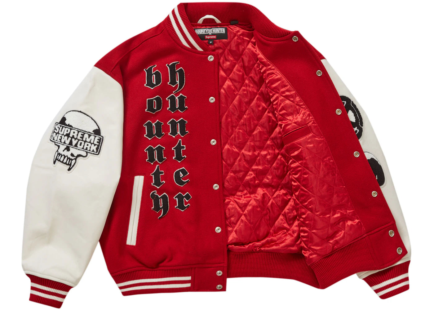 Supreme Bounty Hunter Varsity Jacket Red - vue secondaire B