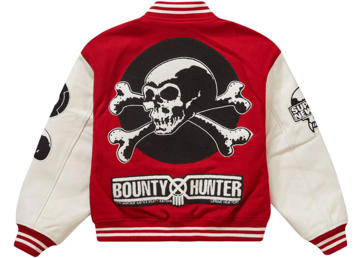 Supreme Bounty Hunter Varsity Jacket Red - vue secondaire B