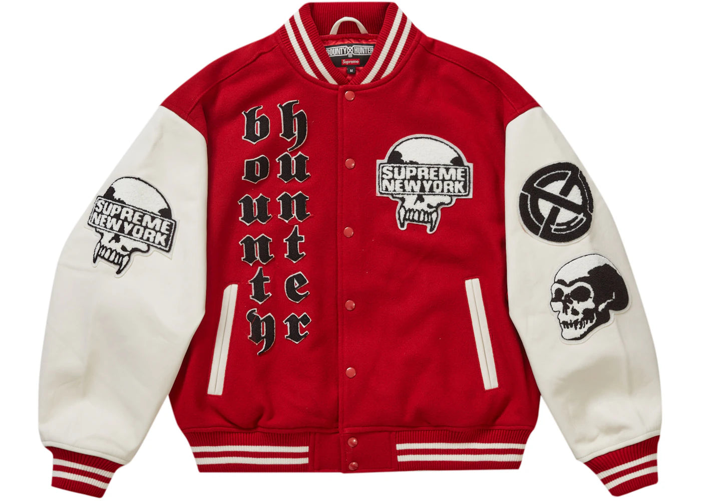 Supreme Bounty Hunter Varsity Jacket Red - vue secondaire A