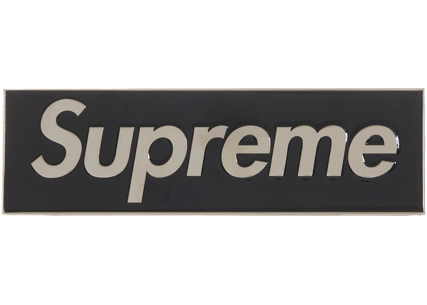 Supreme Box Logo Car Emblem Black - vue secondaire A
