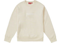 Supreme Box Logo Crewneck (FW18) Natural