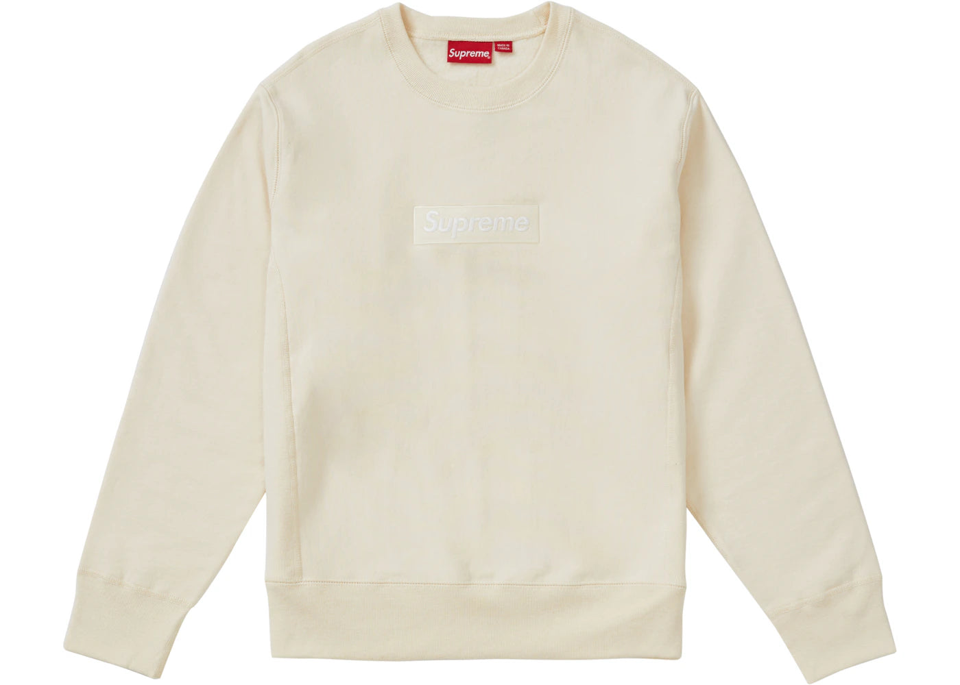 Supreme Box Logo Crewneck (FW18) Natural - vue secondaire A