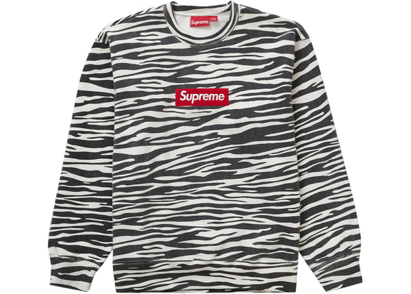 Supreme Box Logo Crewneck (FW22) Zebra sneakers - authentic Supreme shoes