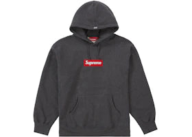Supreme Box Logo Hooded Sweatshirt (FW21) Charcoal - vue 360